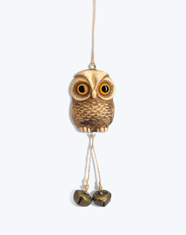 Owl Decor Hanging Bell Ornament image