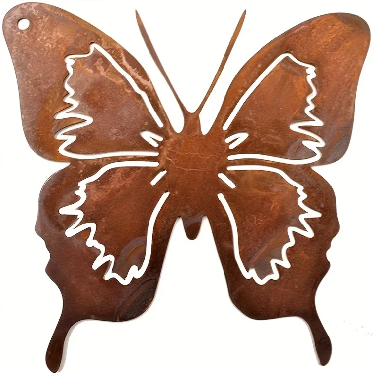 Rusty Butterfly Garden Wall Craft