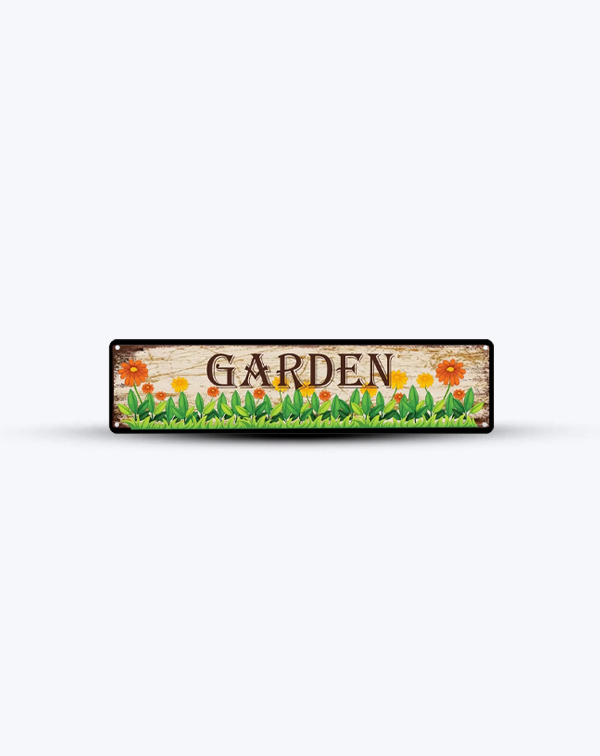 Vintage Metal Garden Signs